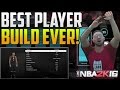 NBA 2K16 | BEST PLAYER BUILD EVER!? BEST BUILD IN NBA 2K16 PURE CHEESE!!
