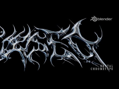 Death Metal Chrometype in Blender //  휴식을 취하다 ASMR Nature Sounds