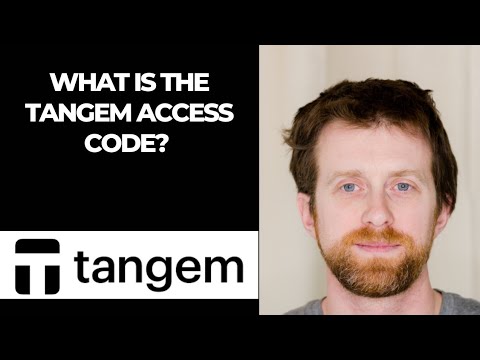 What is the Tangem access code?