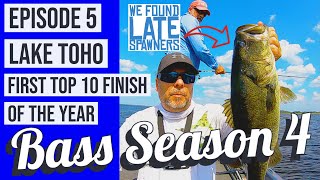 Bass Season 4 Lake Toho Episode 5 First Top 10 Finish of the Year We Found Late Spawners