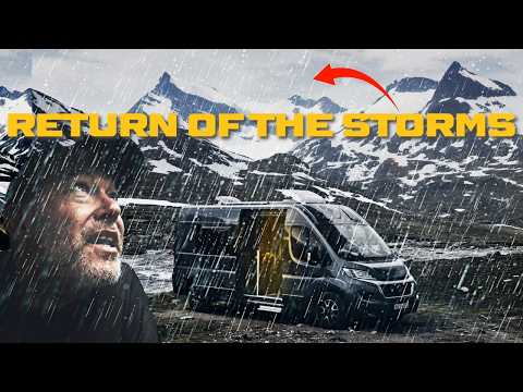 COZY INSIDE - STORM OUTSIDE: Van Life Camping in Heavy Rain & Rainstorm. 5 Day Epic Trail Adventure