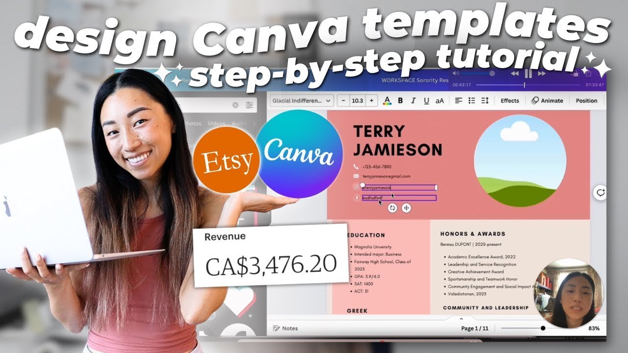 How to Design Canva Templates to Sell on Etsy 👩‍💻 FULL BEGINNER'S DIGITAL PRODUCTS TUTORIAL FOR ETSY