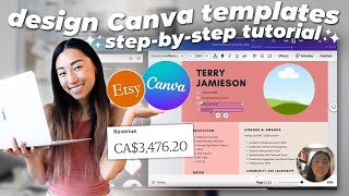 How to Design Canva Templates to Sell on Etsy 👩‍💻 FULL BEGINNER