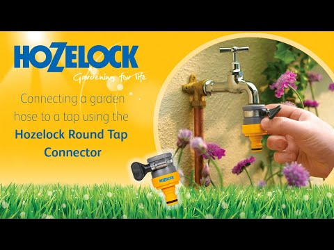 How to | Connect a hose to a tap using the Hozelock Round Tap Connector | Instructions