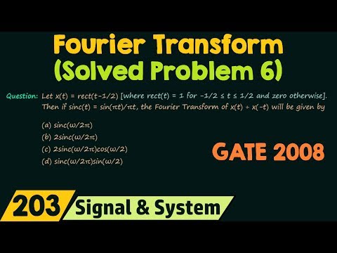 Fourier Transform Solved Problem 6