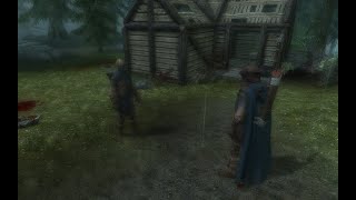TES V SKYRIM | Эпик битва, бандиты, имперцы, братья бури | SkyRE