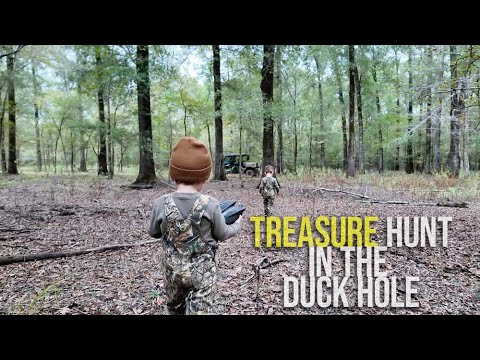 Boys Trip to the camp turns into a "TREASURE" hunt in the duck hole.