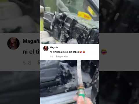 Estaba lavando el carro y los comentarios se salieron de control