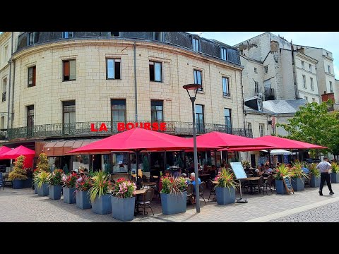 Walking through the centre of SAUMUR, Loire Valley | 4K | France 🇫🇷