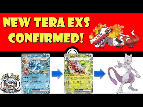 New Tera Pokémon ex Starter Decks Revealed! Tera Mewtwo ex! Tera Skeledirge ex! (Pokemon TCG News)