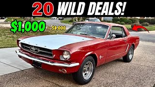 20 Classic Cars You Can Buy for $1,000 to $8,000!