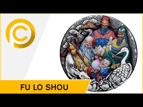 ✨ FU LU SHOU ✨ 5 onças Moneta Argento 5$ Tuvalu 2023