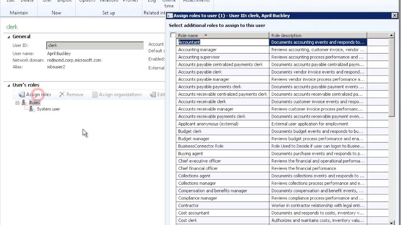 Microsoft Dynamics AX: Develop Role Definitions