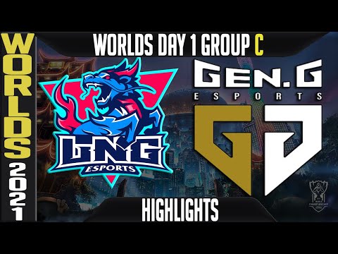 LNG vs GEN Highlights | Worlds 2021 Day 1 Group D | LNG Esports vs GEN.G