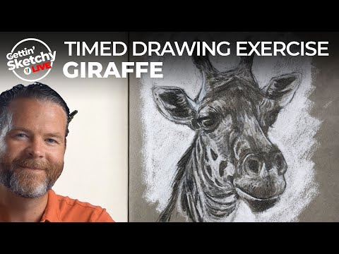 Gettin' Sketchy LIVE - Timed Drawing Exercise - Giraffe