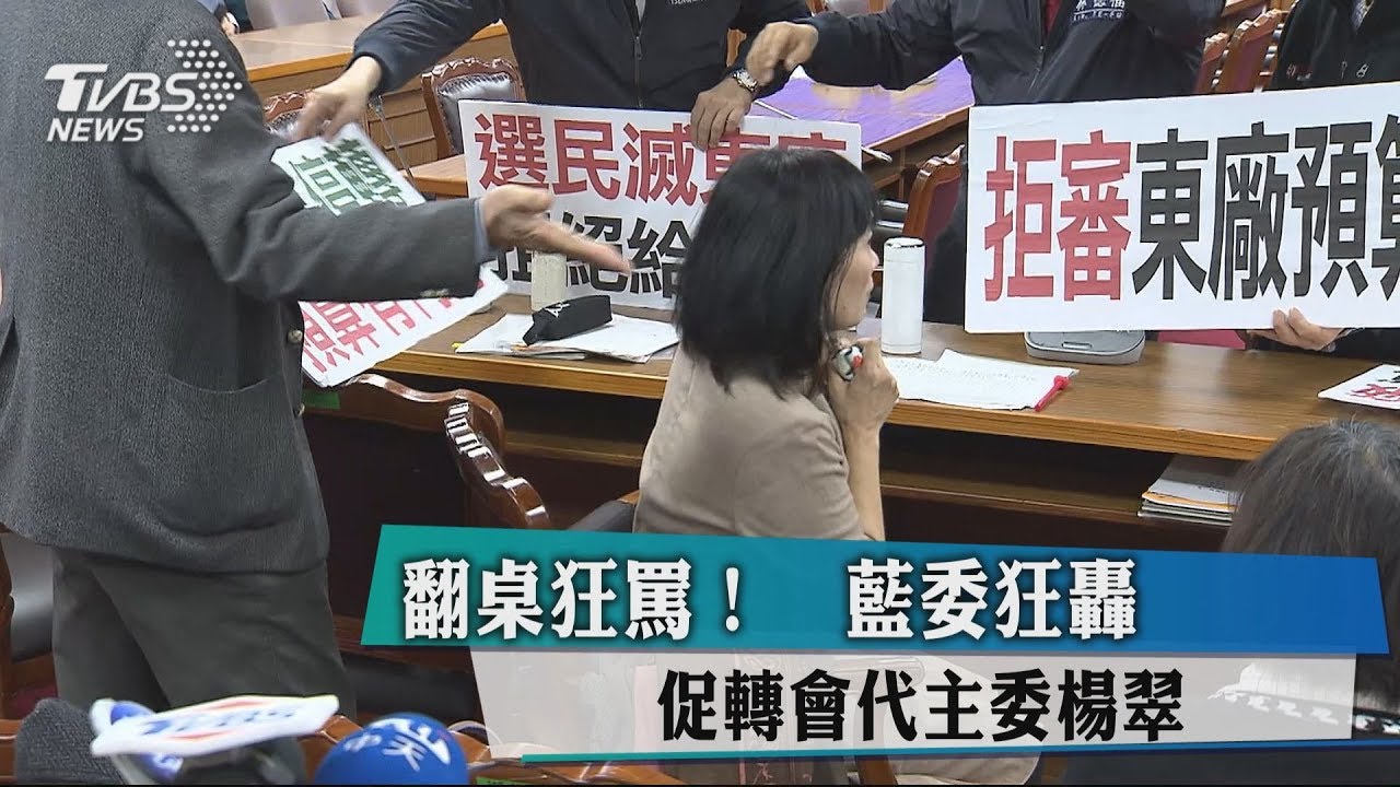 翻桌狂罵! 藍委狂轟促轉會代主委楊翠