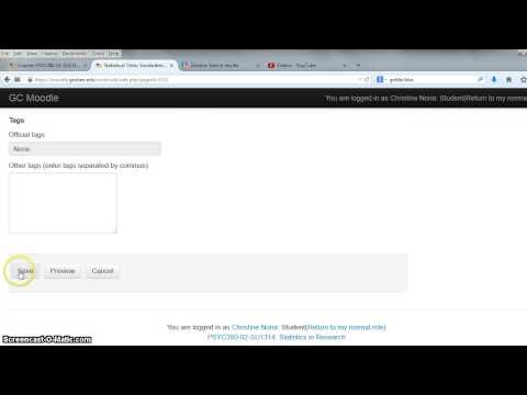 Using the Moodle Wiki