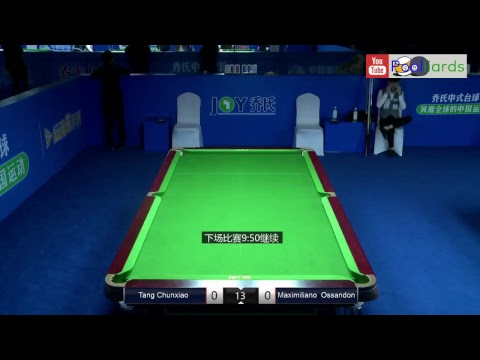 Tang Chunxiao v Maximiliano  Ossandon - 2018 JOY World Chinese Pool Masters #4 Xiushui Station
