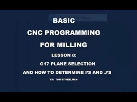 WHAT ARE I'S AND J'S USED FOR IN A CNC MILL PROGRAM?
