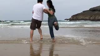 Natascia Crescenzi e Mario Sette - improvvisazione sulla spiaggi