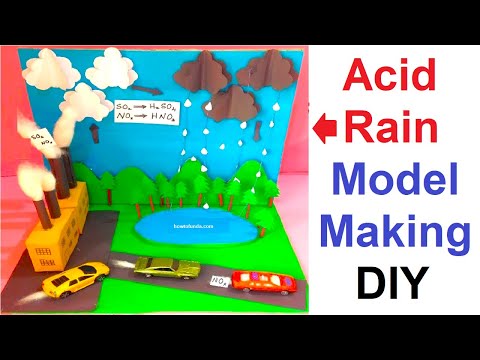 acid rain working model for science project exhibition in simple and easy steps diy howtofunda