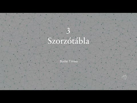 HÁRMAS SZORZÓTÁBLA BEVÉSÉSE