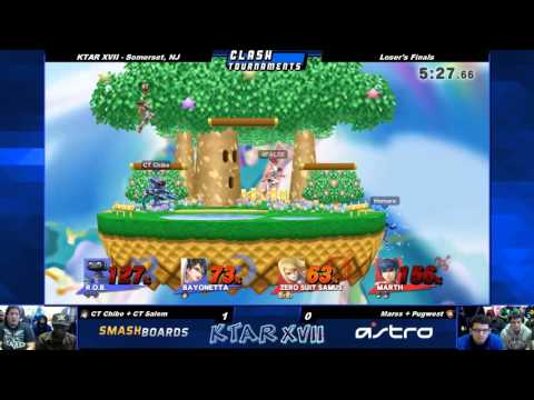 KTAR XVII - Marss + Pugwest vs Chibo + Salem - Losers Finals - Smash 4 Wii U
