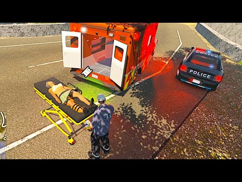 Medic Emergency Service - [Car Accident Assistance] - Ambulance Van Simulator