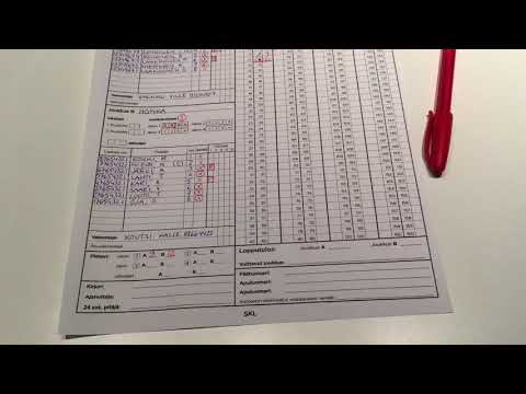 Koripallon toimitsijaohje, pöytäkirjan pitäminen