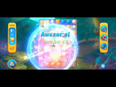 Fishdom Easy Level 12266 (with ingame lightning booster) @choraelmin