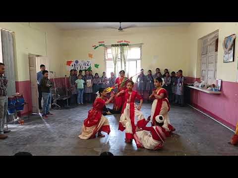 केवी एनएफआर रंगापारा के छात्रों द्वारा जॉय जॉय दुर्गा मां समूह गीत प्रदर्शन