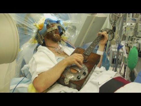 Patient plays guitar during brain surgery in Los Angeles