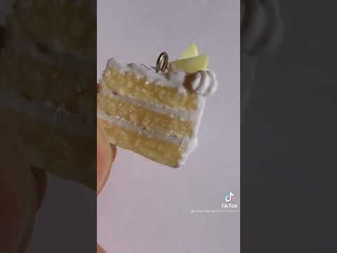 Mini Cake slices 🥧🍰 l Polymer Clay Charms I Shorts I Elegant Girl.