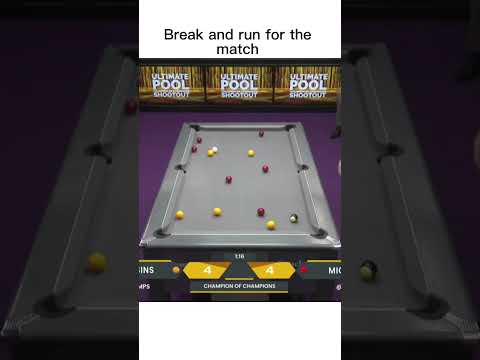 Break and run for the match against Mick Hill 🔥 #waitforit #waitforend #billiards