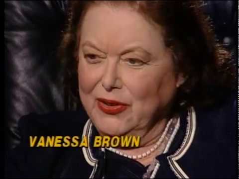 Vanessa Brown--Rare 1990 TV Interview