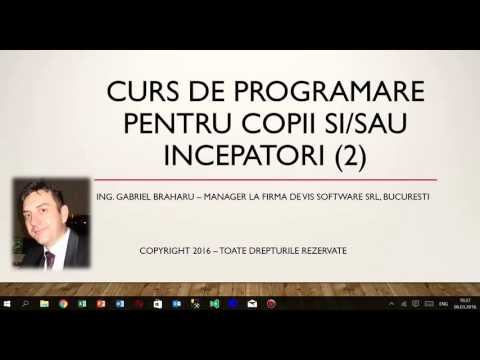 Curs de programare online pentru incepatori / copii - Curs 2
