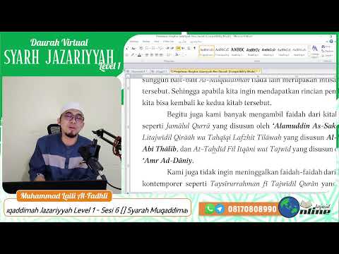 Jazariyyah Level 1 2024 - Sesi 6 - Muhammad Laili Al-Fadhli
