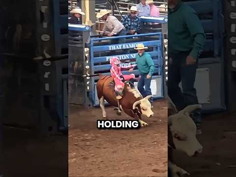 She’s 10 and Rides a Bull for 8 Seconds 😳