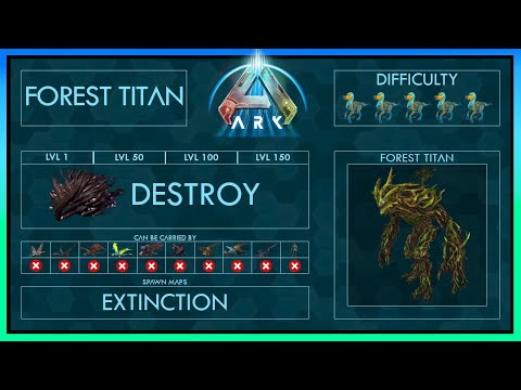 Forest Titan Zähmen EINFACH + Fähigkeiten | Voller Guide | Ark