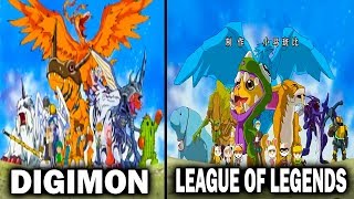 Digimon vs League of Legends Cartoon