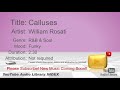 New Free Music 2018 Calluses William Rosati R B Soul Funky YouTube Audio Library BGM