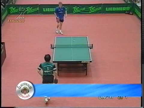 Tischtennis Bundesliga: Ding Yi vs Dmitry Mazunov Oct 1998