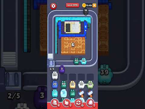 Pixel Flow Level 2496 Walkthrough