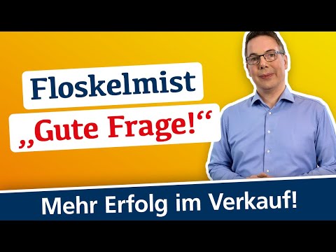 Warum die Floskel "Gute Frage!" schädlich ist! - Fragetechnik mit Oliver Schumacher