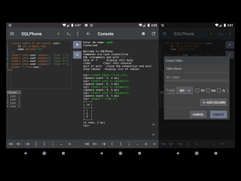 SQLPhone : SQL Interpreter