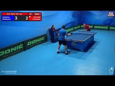 01:00 Liubomyr Sheshurak 3 - 1 Hennadii Yurchenko West 5 WIN CUP 25.10.2022 | TABLE TENNIS WINCUP