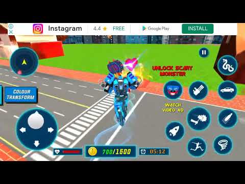 snake robot car transformation.level 1