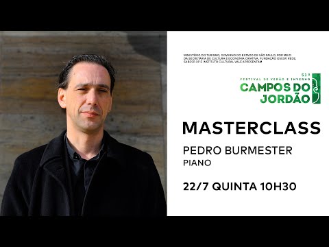 #FestivaldeCamposdoJordão MASTERCLASS PIANO: Pedro Burmester