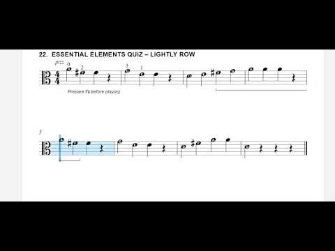 22. Essential Elements Quiz - Lightly Row - Viola