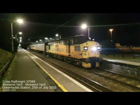 37099 Mossend Circuit Test Train at Greenfaulds: 25/07/23